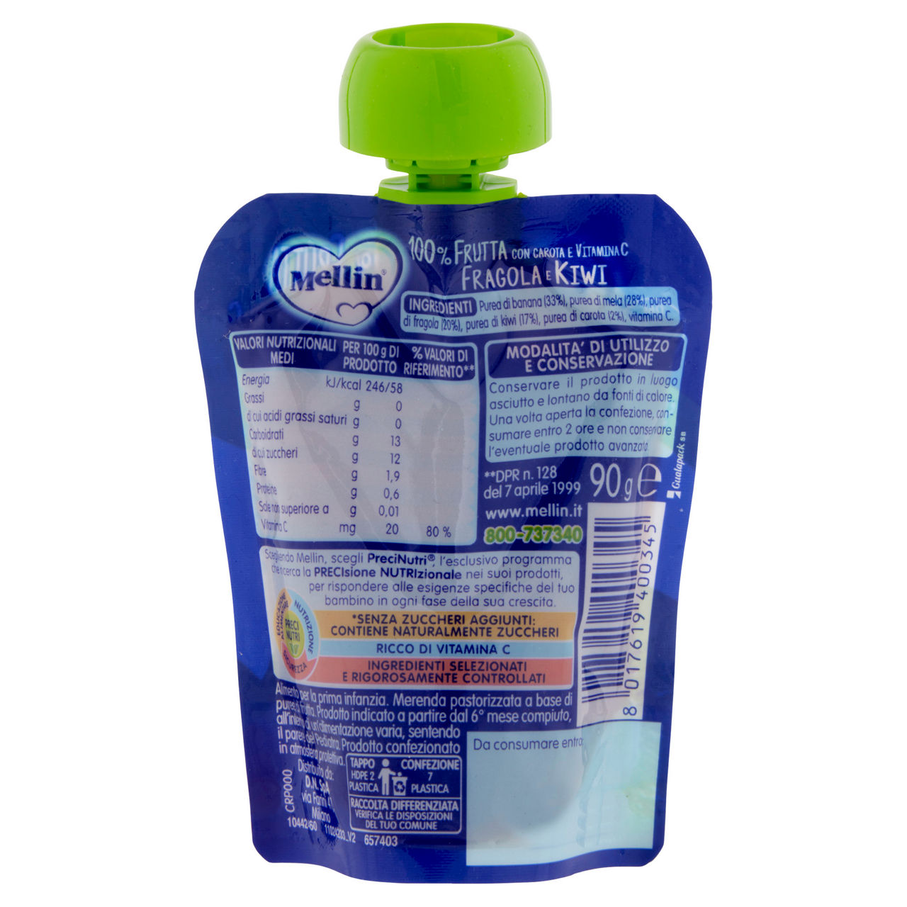 Purea di fragola e kiwi 90 gr - Immagine 11