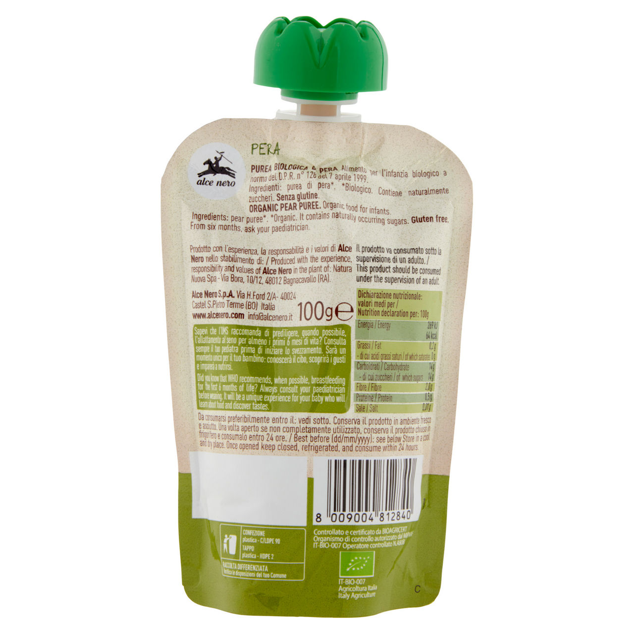Purea di pera bio 100 gr - Immagine 31