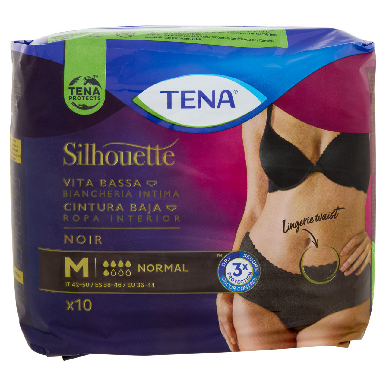 Assorbenti per incontinenza normal medium noir 10 pz