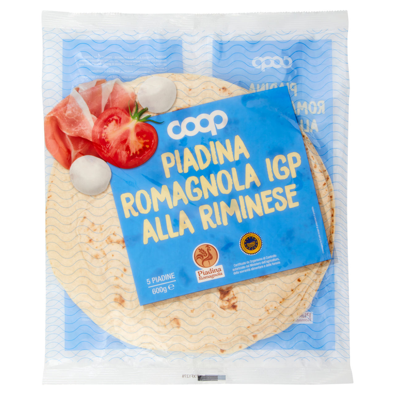 Piadina Romagnola IGP alla Riminese 5 pz 600 gr - Immagine 01