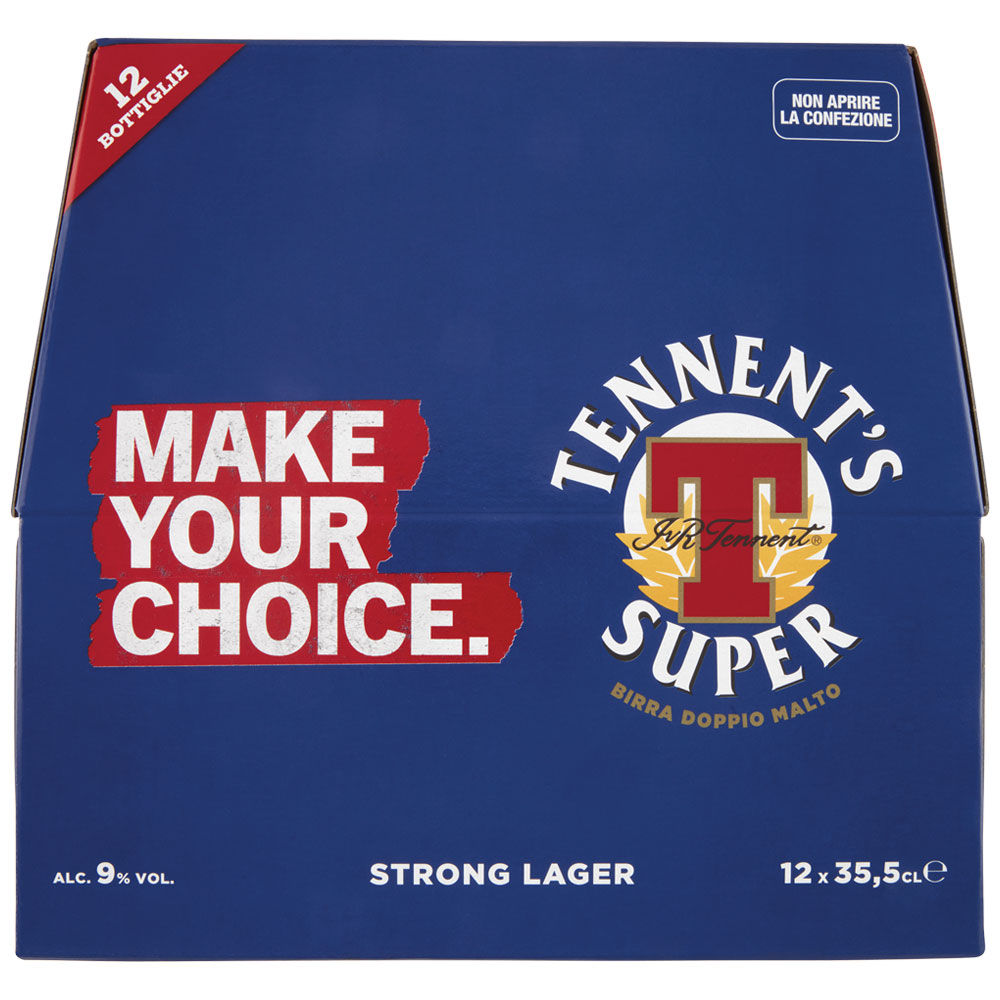 Birra Tennent's Super Strong Lager 12 pz x 355 ml
