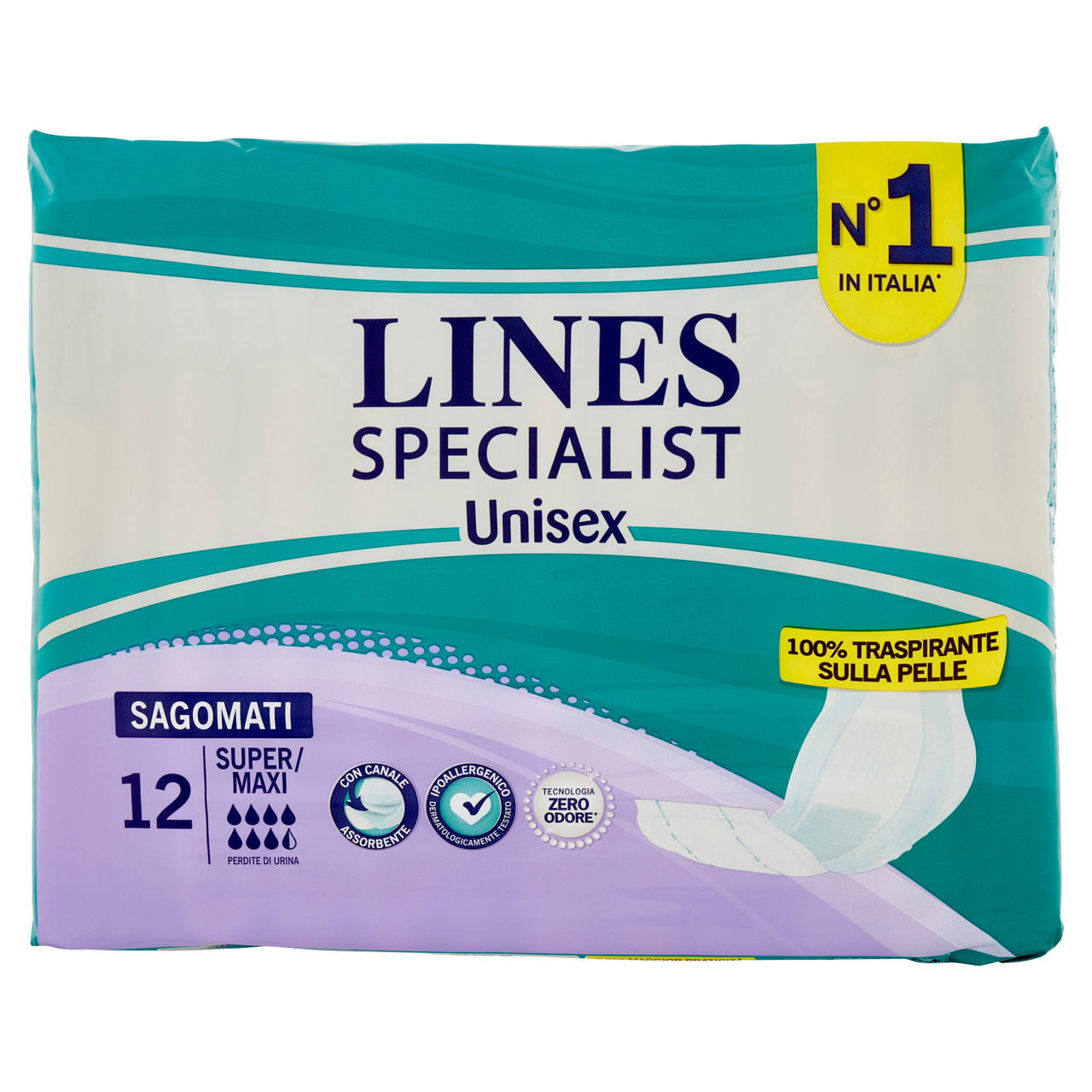 Assorbenti sagomati 12 pz - Immagine 01