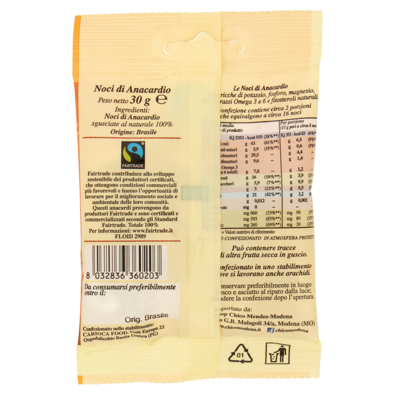 Noci di anacardio 30 gr - Immagine 11