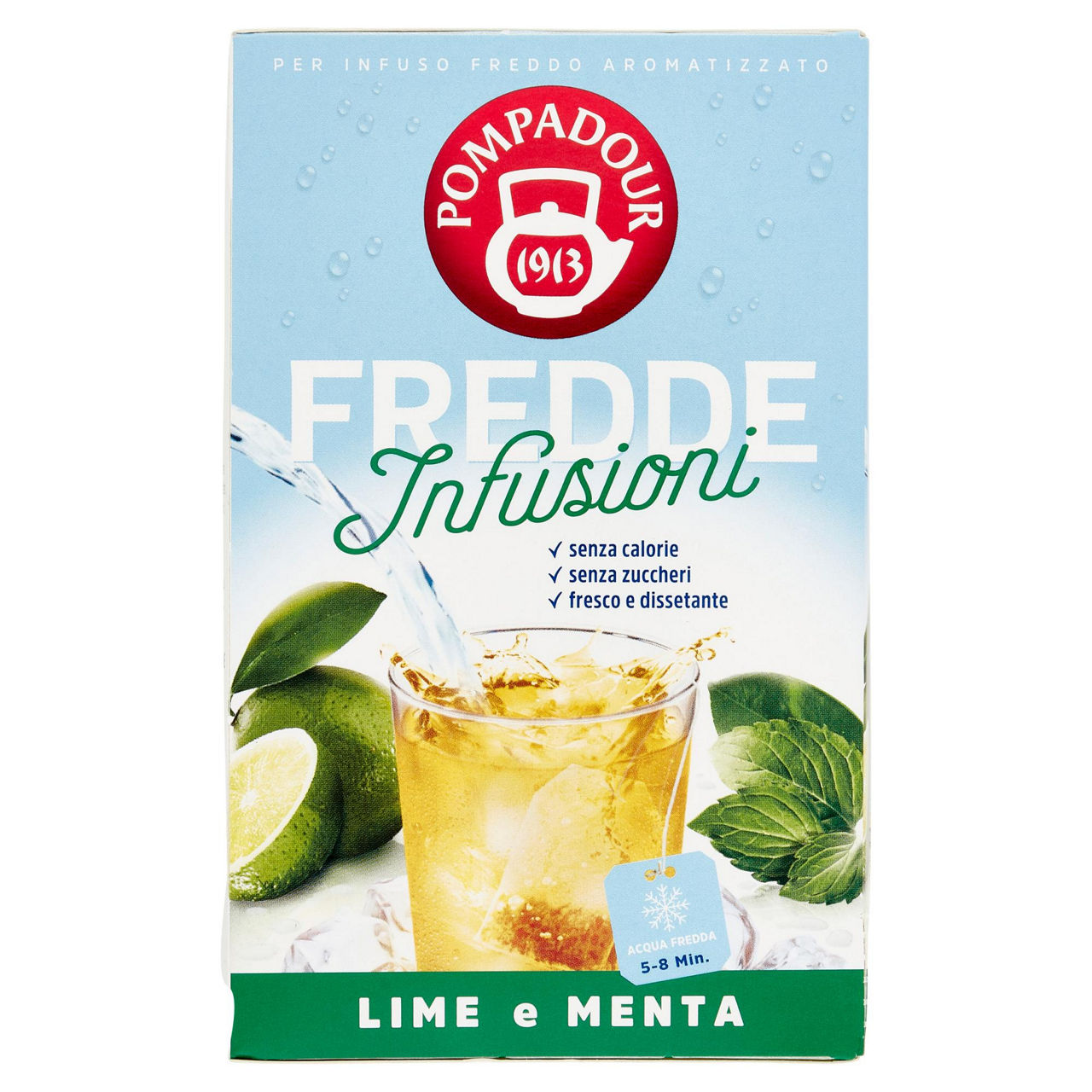 Infuso freddo lime e menta 18 filtri