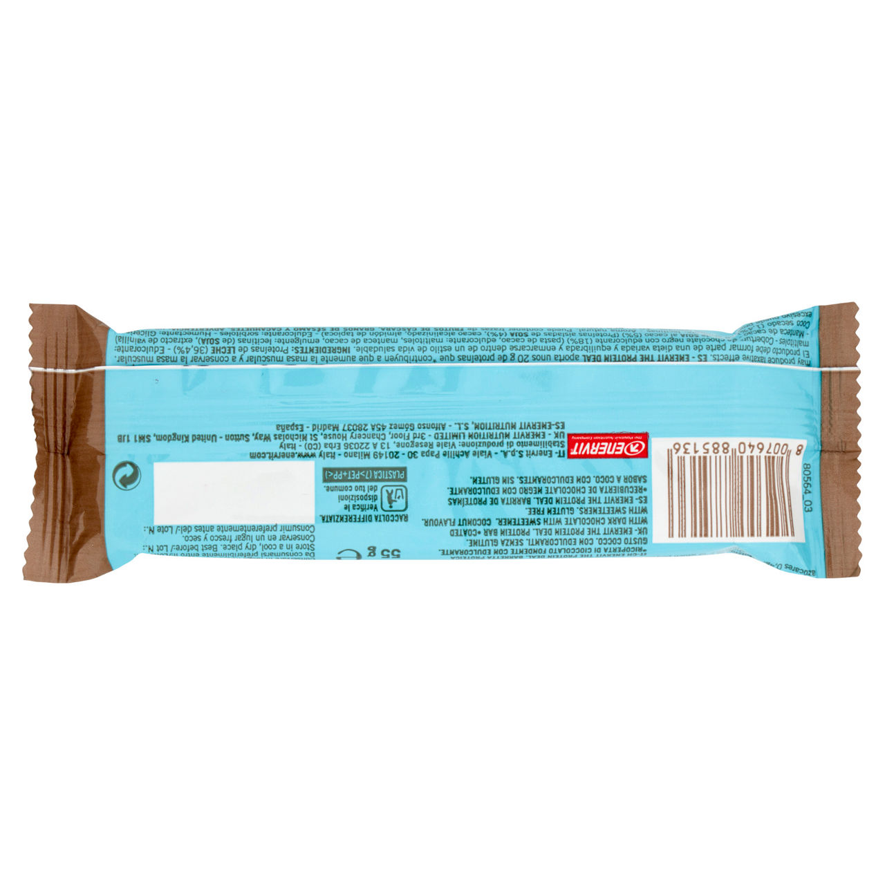 Barretta proteica gusto cioccolato fondente e cocco 55 gr - Immagine 31