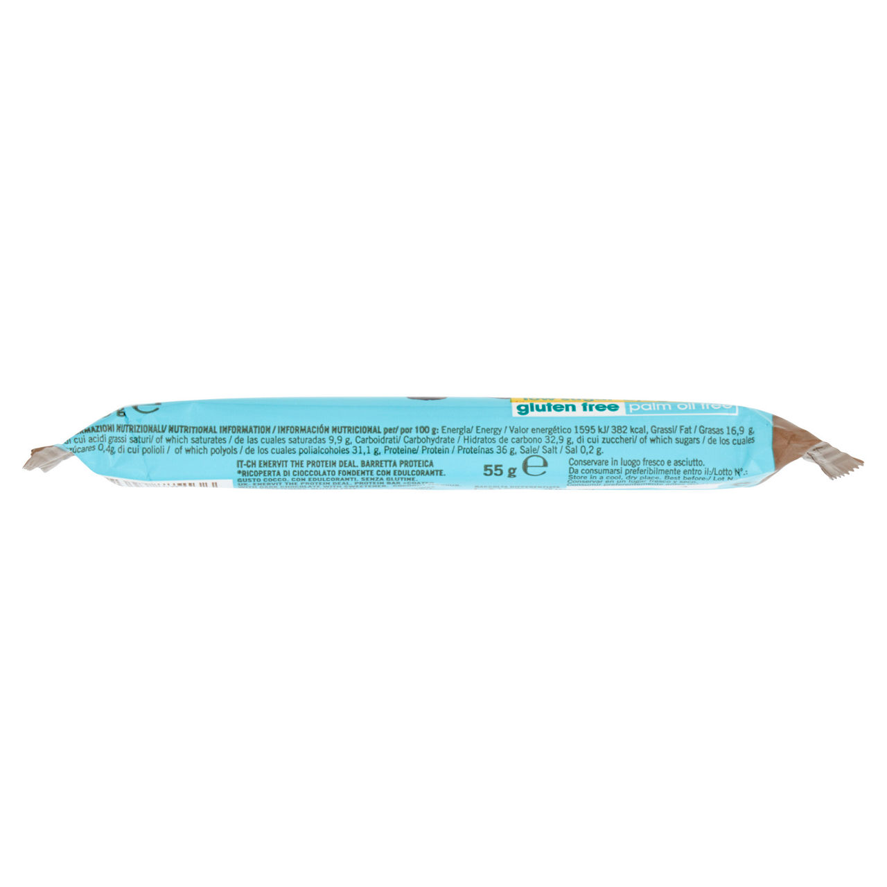 Barretta proteica gusto cioccolato fondente e cocco 55 gr - Immagine 11