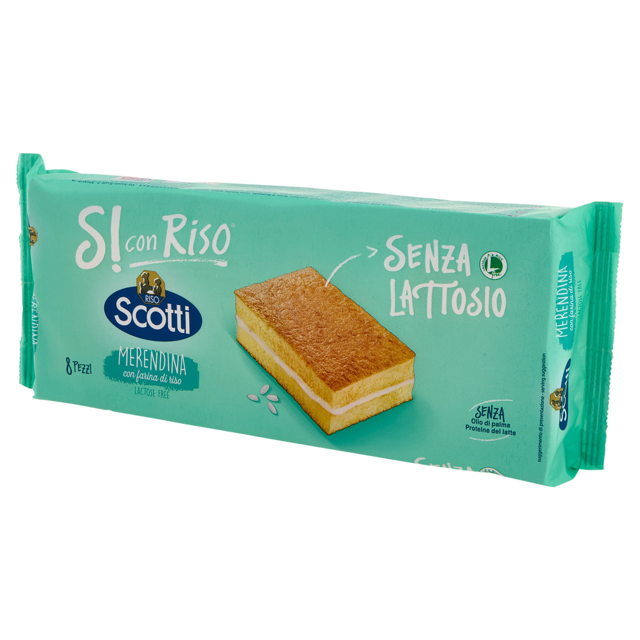 Trancetti merendine di pan di spagna con farina di riso senza lattosio 8 pz 200 gr - Immagine 51