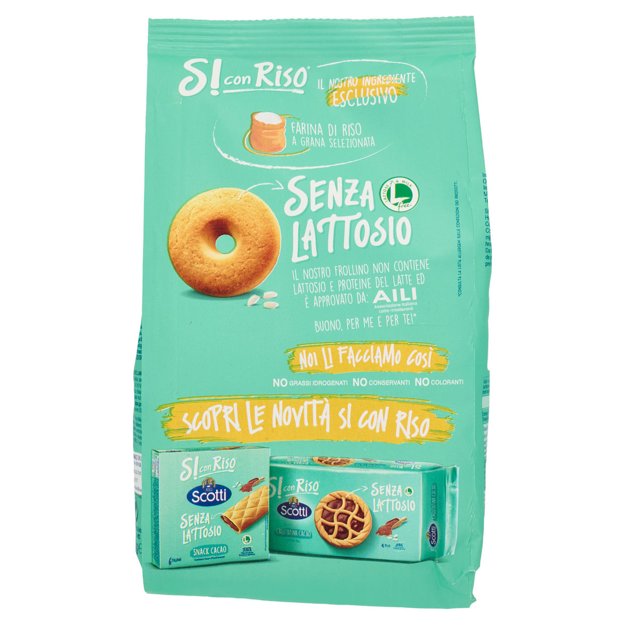 Biscotti frollini con farina di riso senza lattosio 350 gr - Immagine 21