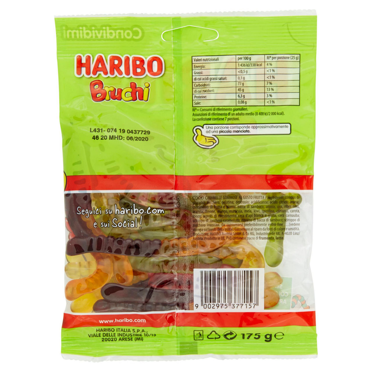 Caramelle gommose Bruchi alla frutta 175 gr - Immagine 11