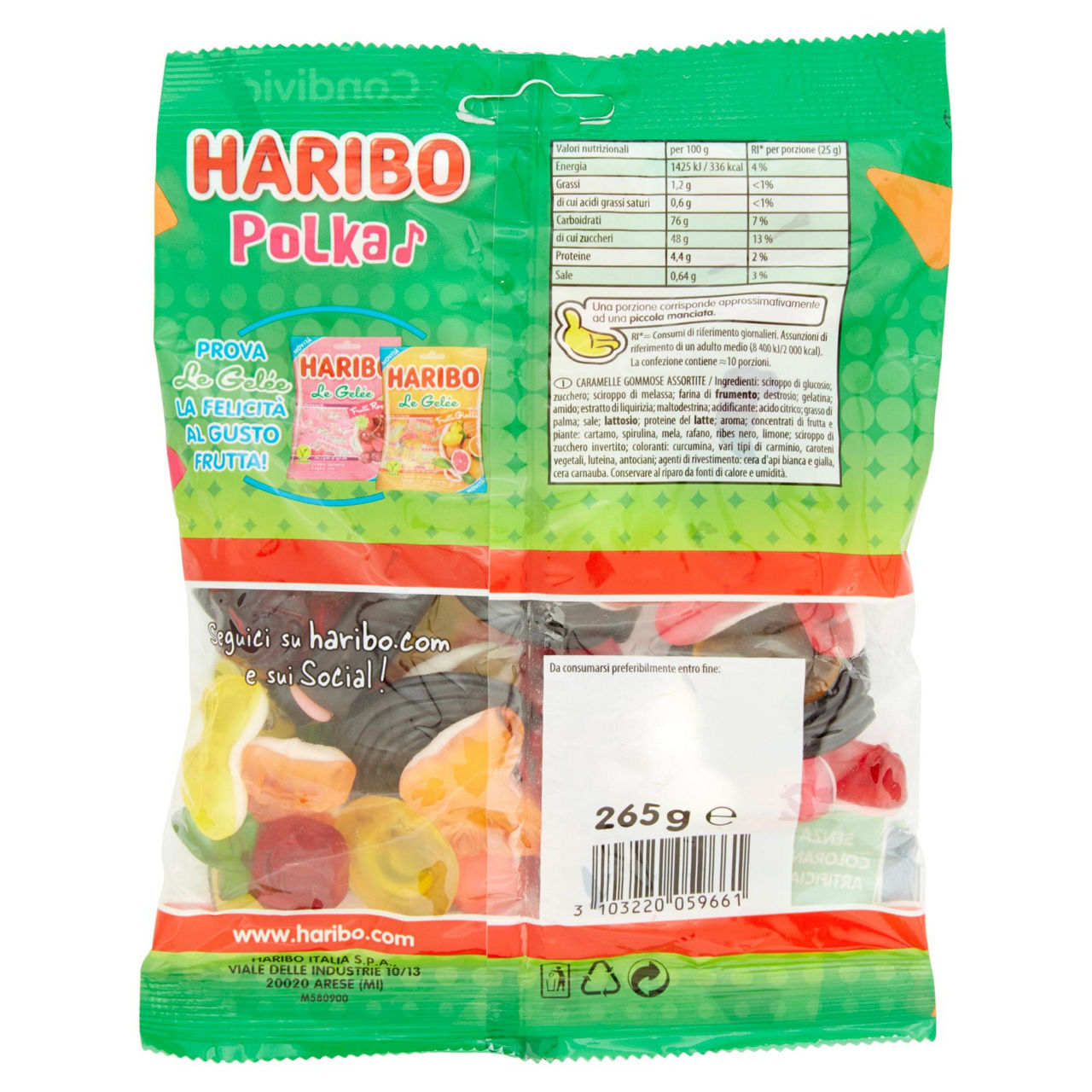 Caramelle gommose assortite Polka Mix 265 gr - Immagine 31