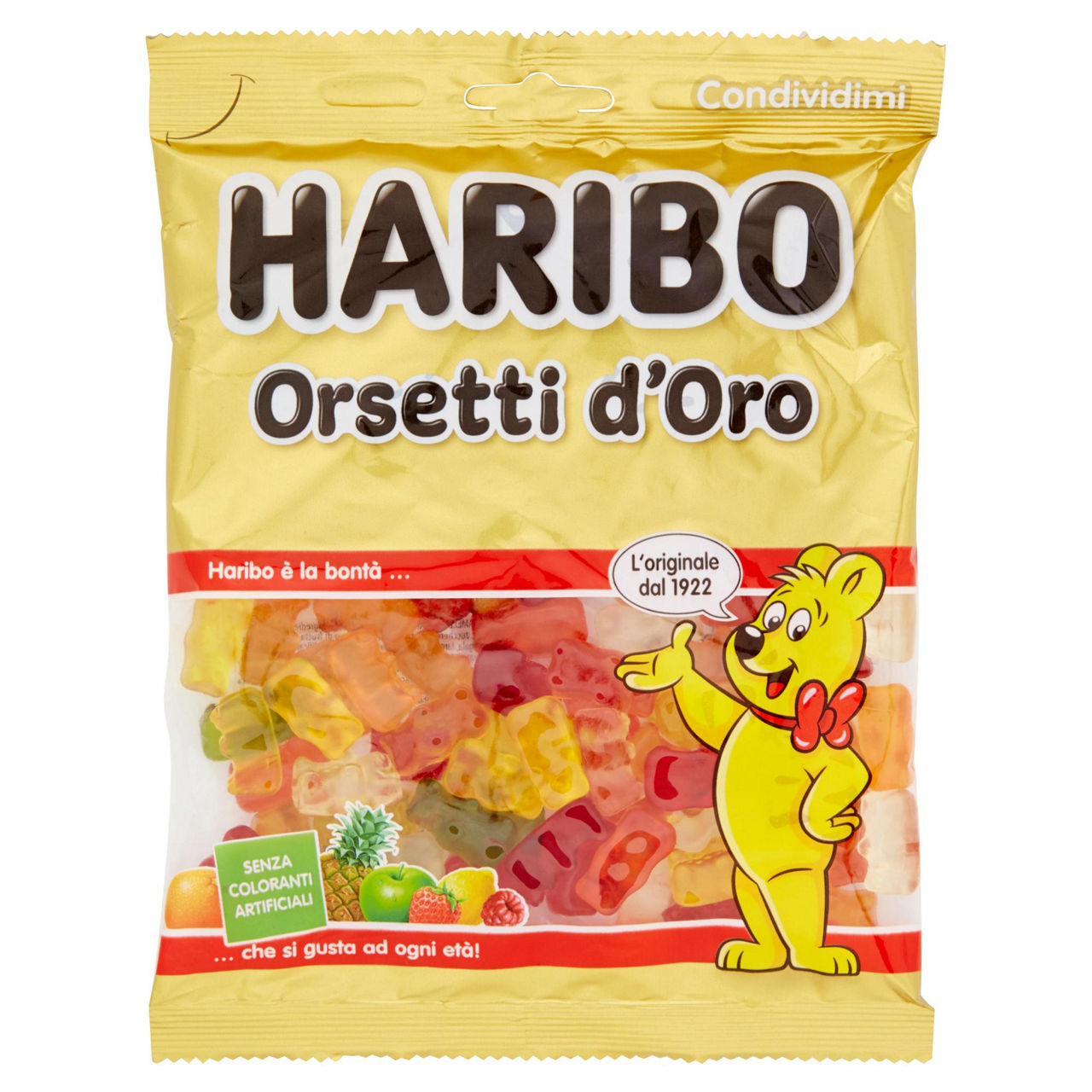 Caramelle gommose Orsetti d'Oro al gusto frutta 265 gr - Immagine 01