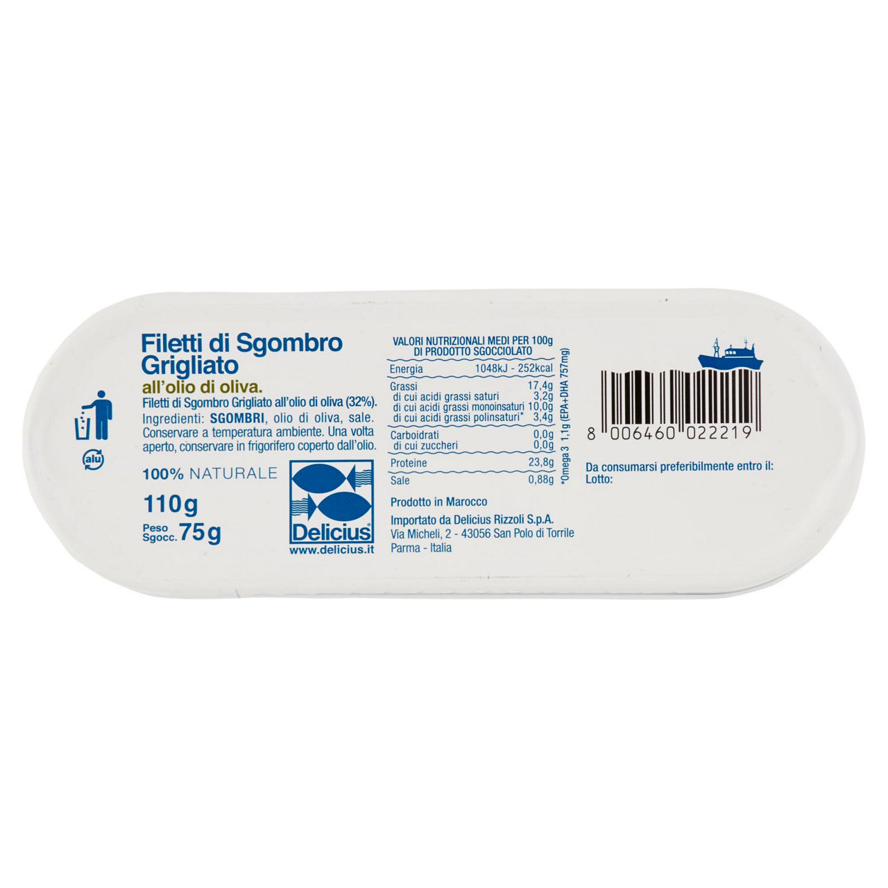 Sc. filetti sgombro grigliati o/o 110 g - Immagine 31