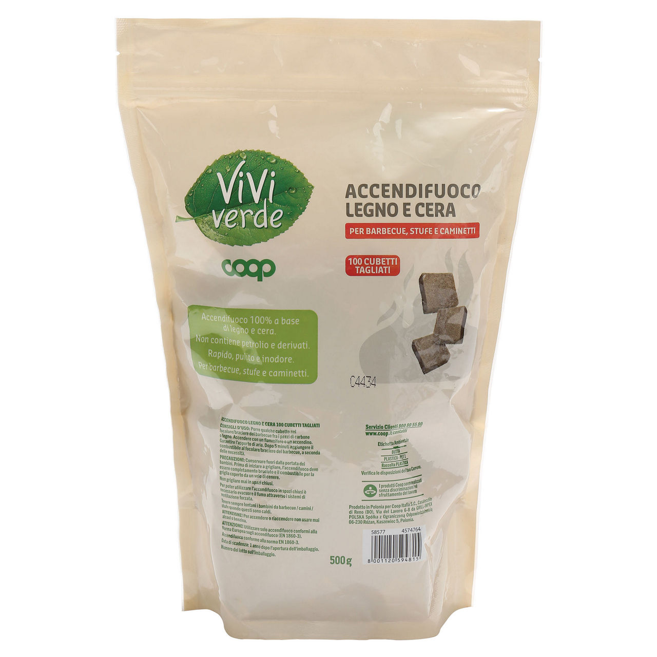 Accendifuoco naturale coop 100 cubetti fsc mix nc-coc-012380 - Immagine 11