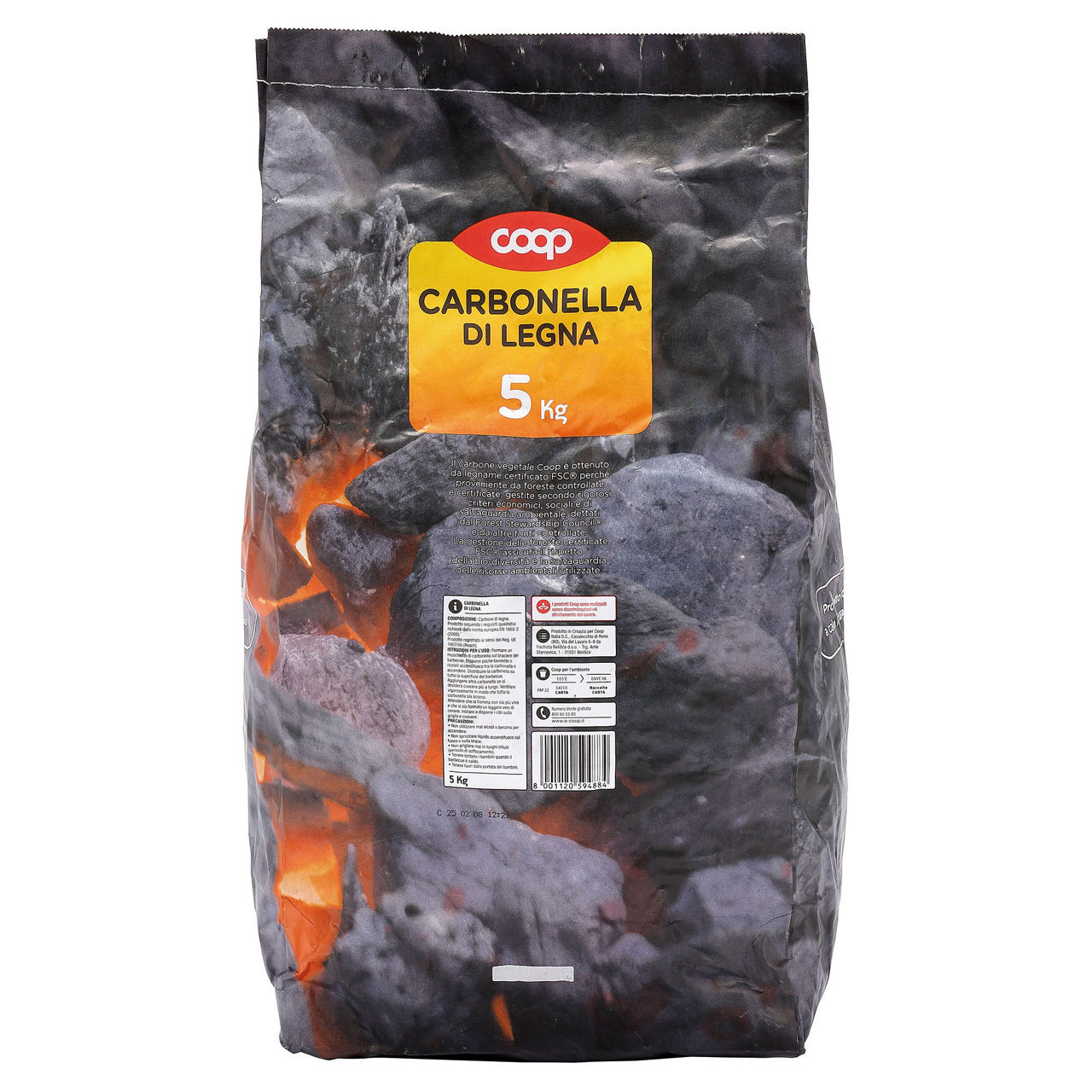 Carbonella di legna 5 kg