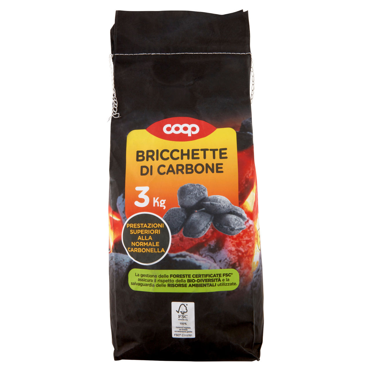 Bricchette di carbone 3 kg
