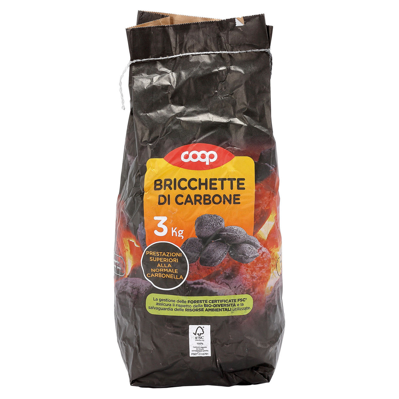 Bricchette di carbone 3 kg