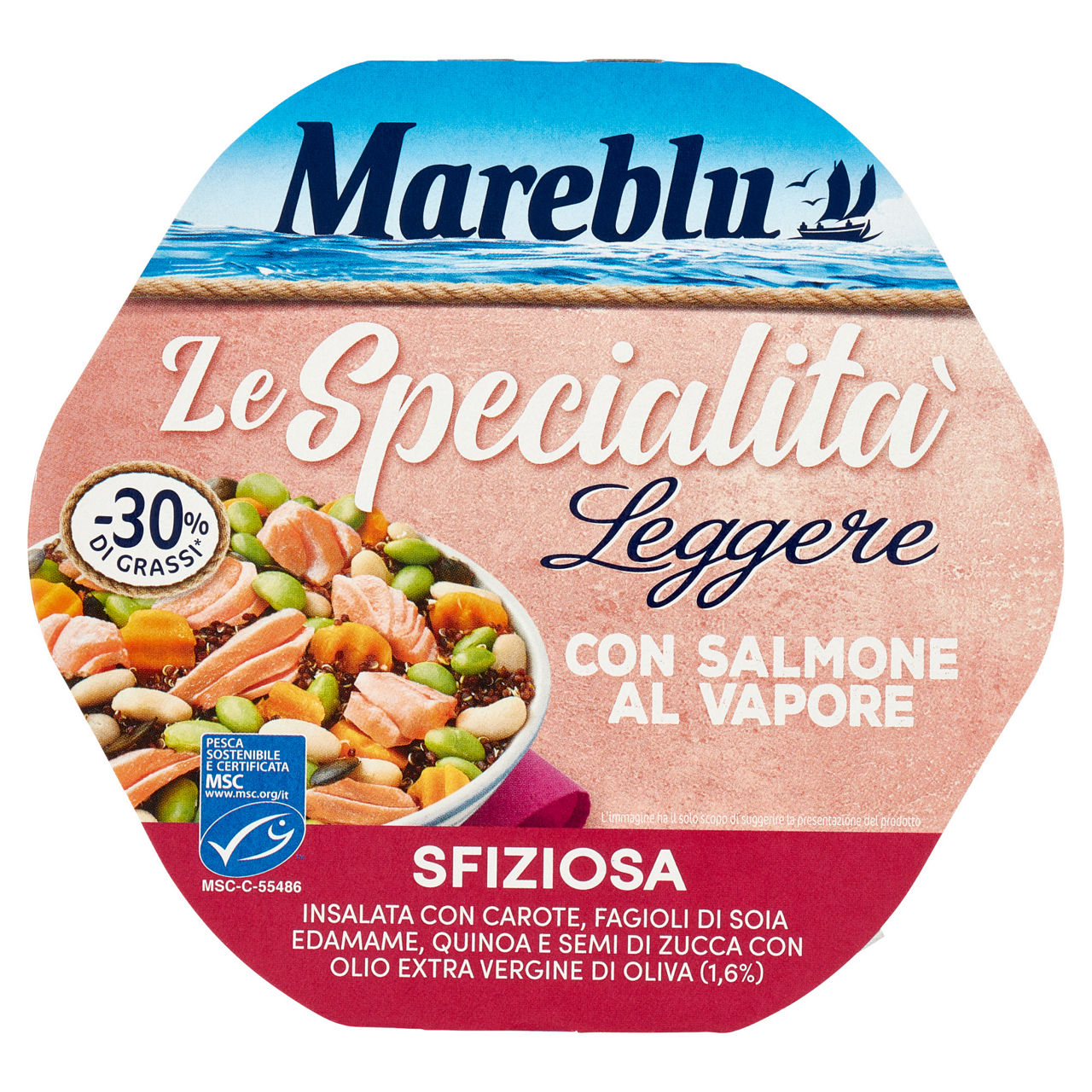 Insalata Sfiziosa con salmone al vapore 220 gr - Immagine 01