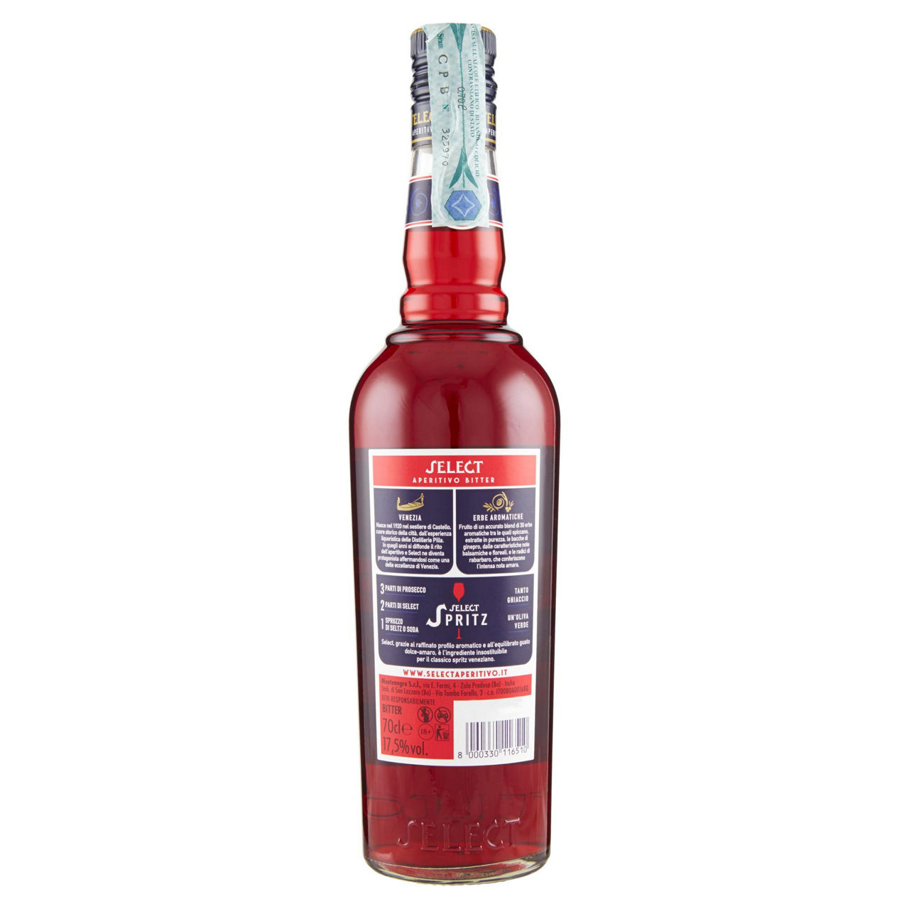 Aperitivo select 17,5 gradi montenegro bottiglia ml.700 - Immagine 51