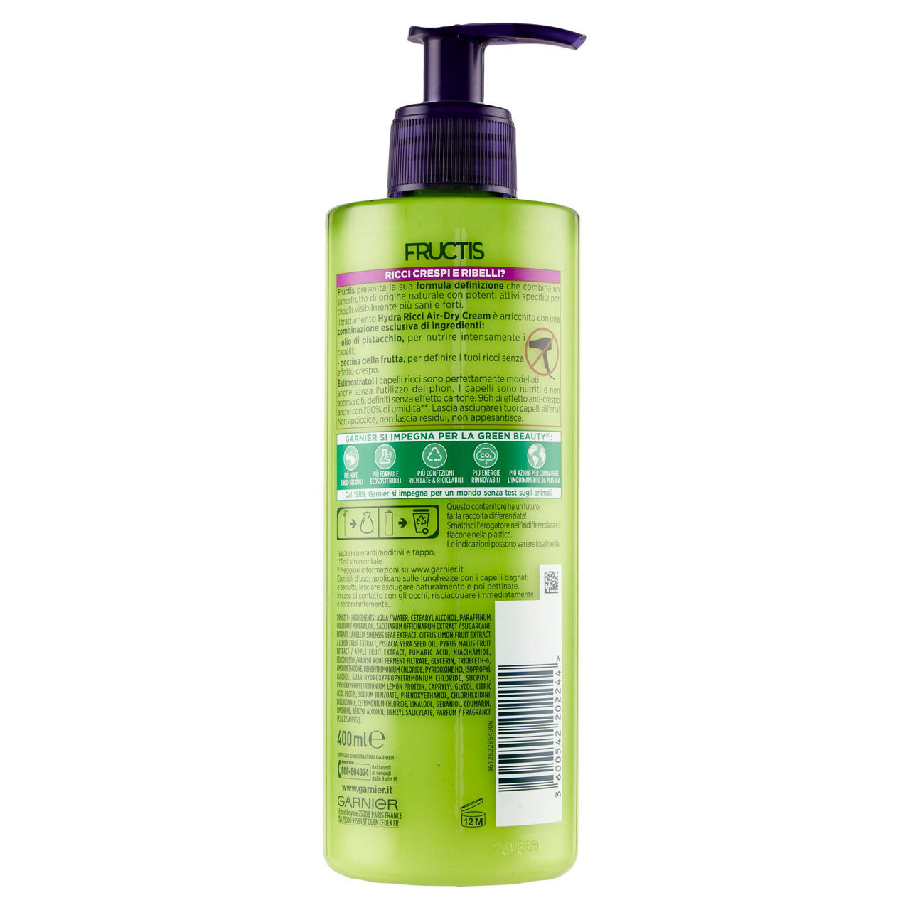 Crema per capelli hydra ricci senza risciacquo 400 ml - Immagine 11