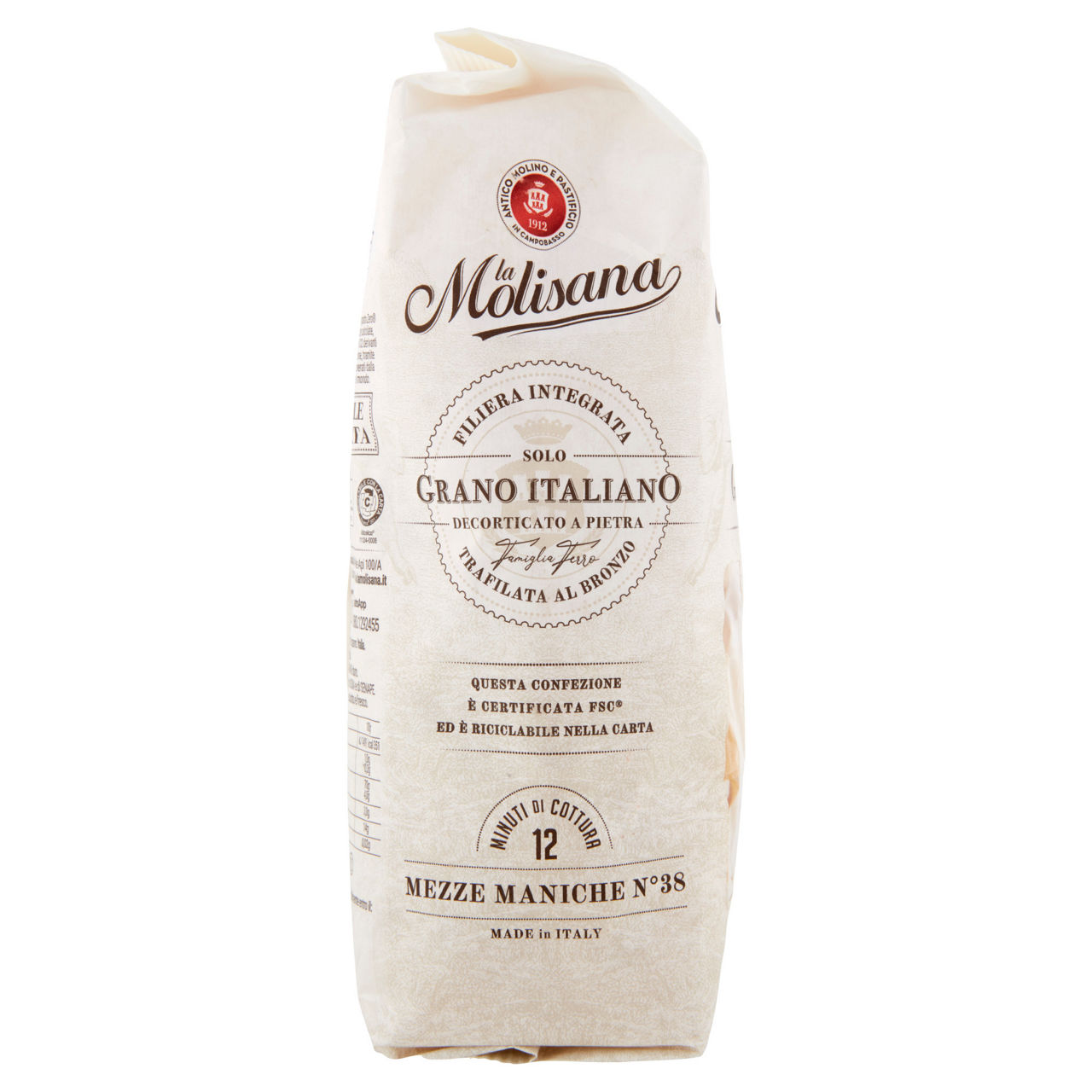 Mezze maniche rigate n. 38 pasta di semola di grano duro 500 gr - Immagine 21