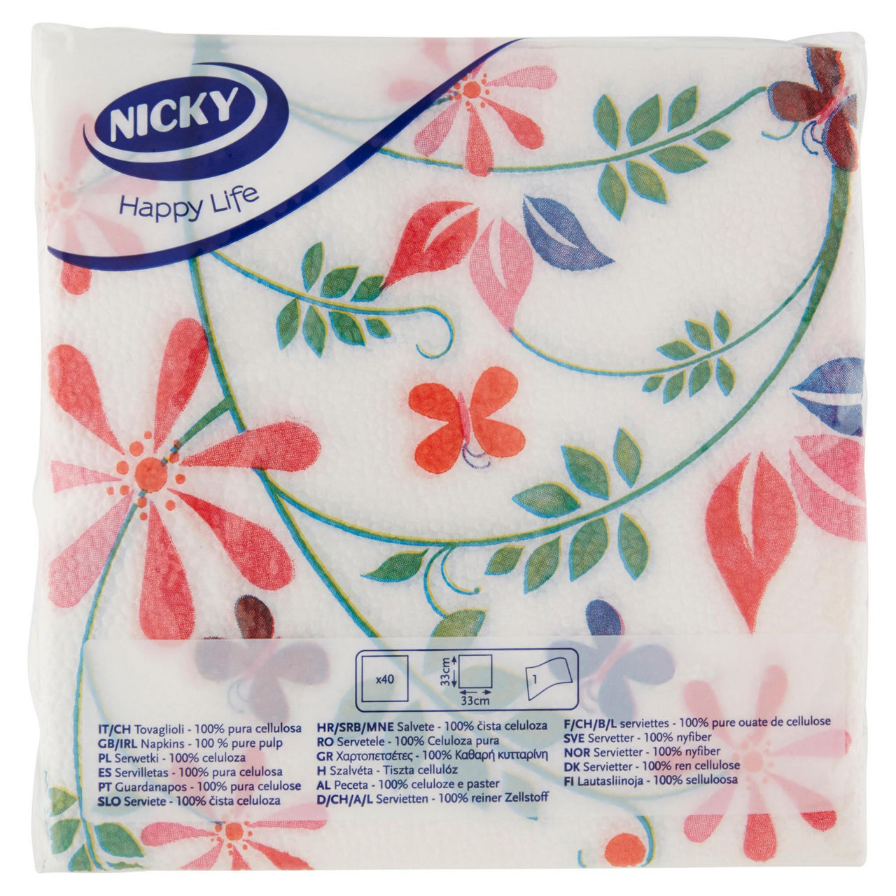Tovaglioli nicky happy life mix 1velo pz. 40 - Immagine 21