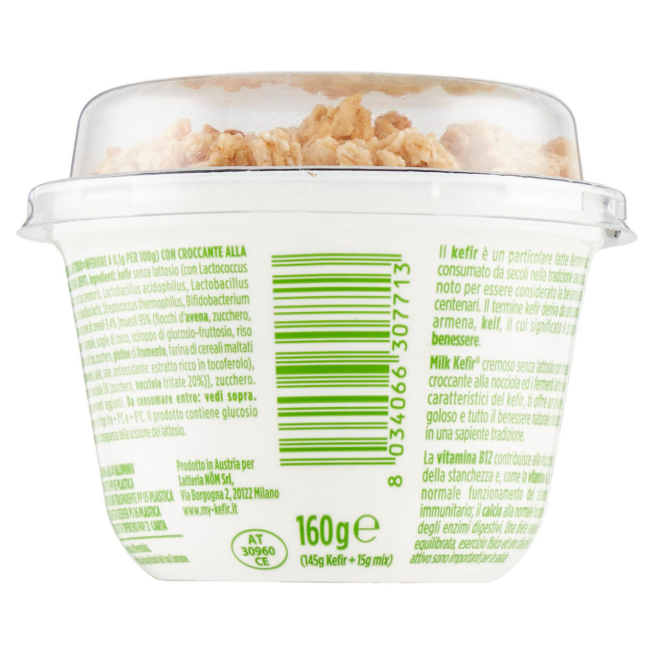 Kefir bianco con müsli e croccante alla nocciola 160 gr - Immagine 31