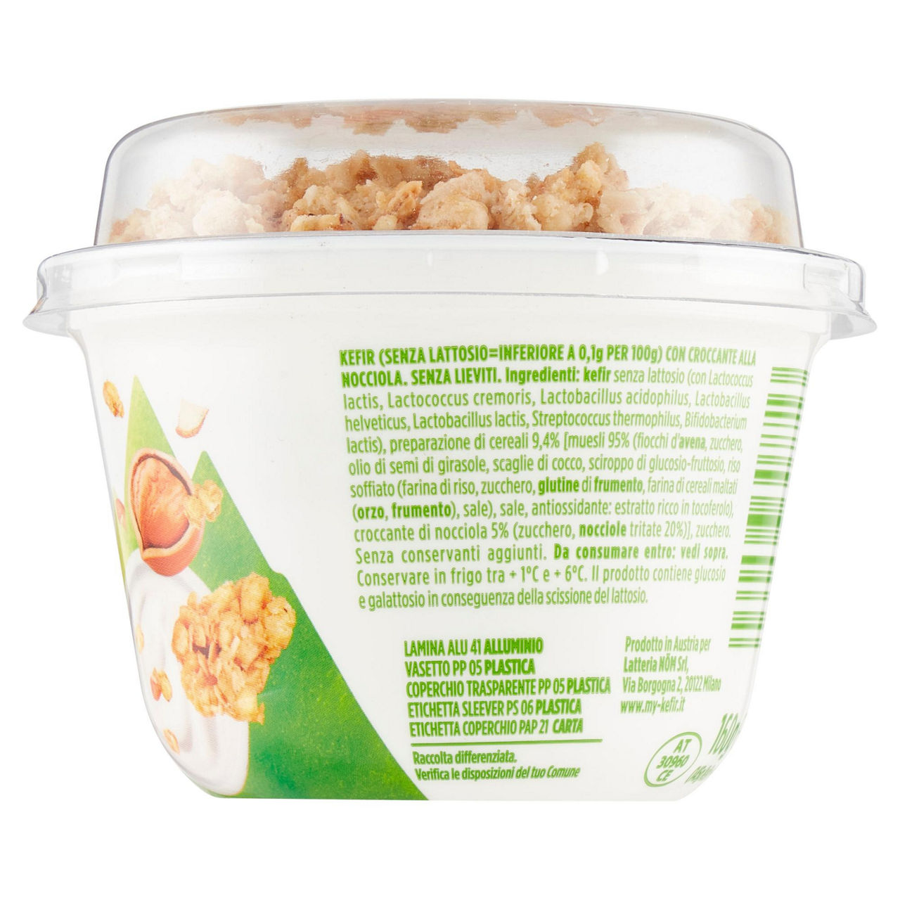 Kefir bianco con müsli e croccante alla nocciola 160 gr - Immagine 51