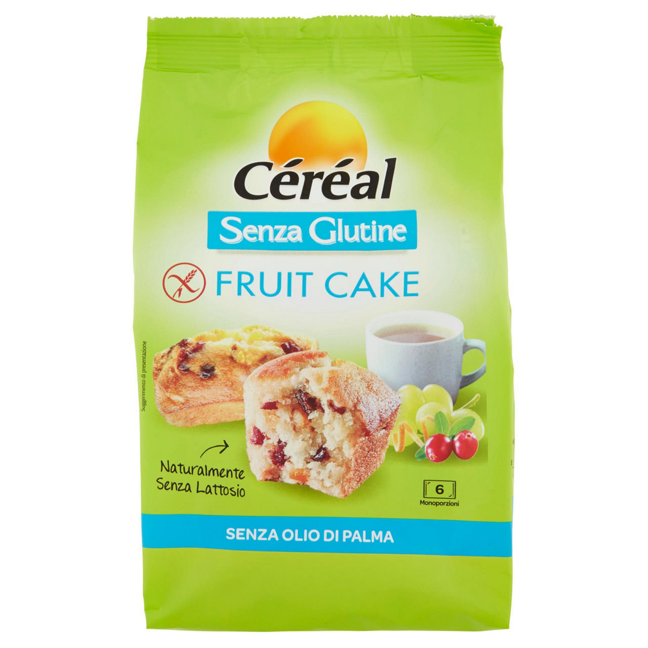 Tortini con frutta secca Fruit Cake senza glutine 6 monoporzioni
