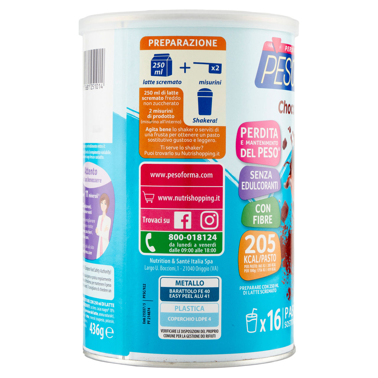 SMOOTHIE PESOFORMA CHOCO GR.436 - Immagine 21