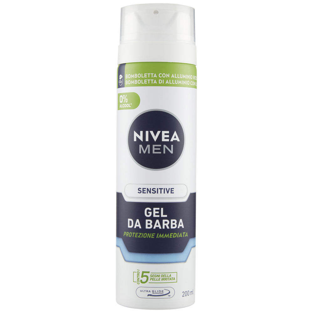 Gel barba sensitive nivea men ml.200 - Immagine 01