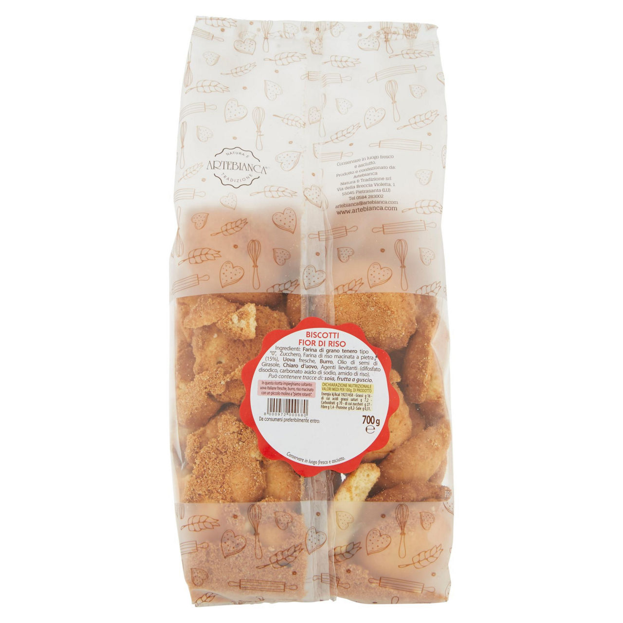 BISCOTTI FIOR DI RISO ARTE BIANCA SACCHETTO G 700 - Immagine 31