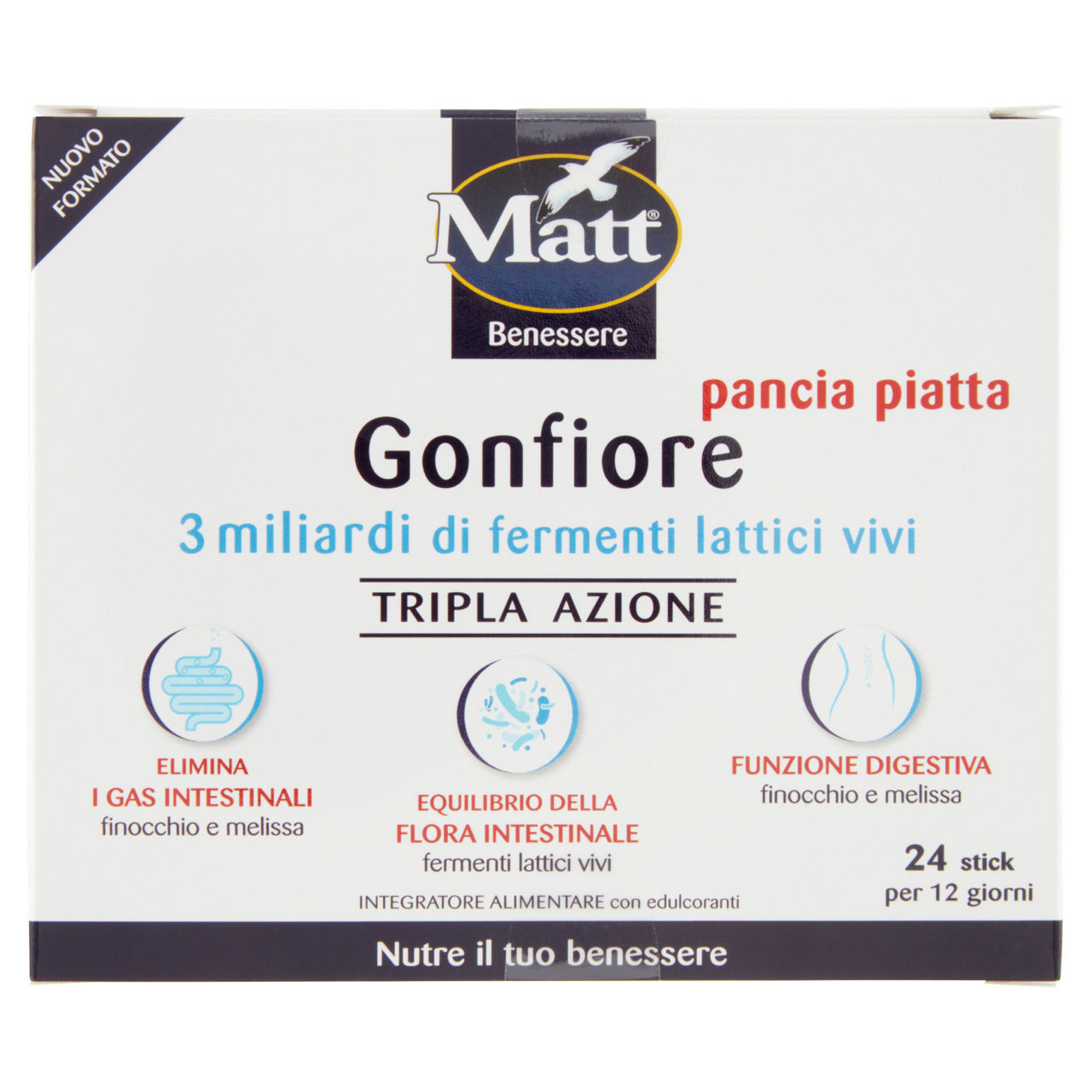 Integratore alimentare Pancia piatta gonfiore 24 stick - Immagine 01