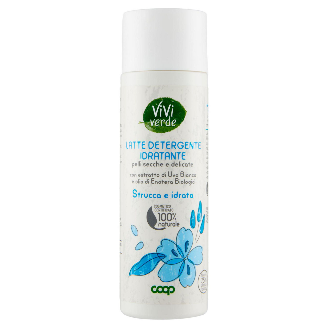 Latte detergente idratante pelli secche e delicate vivi verde 200 ml