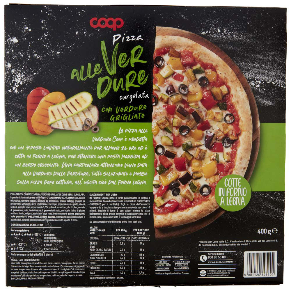 Pizza alle verdure grigliate surgelata 400 gr - Immagine 21