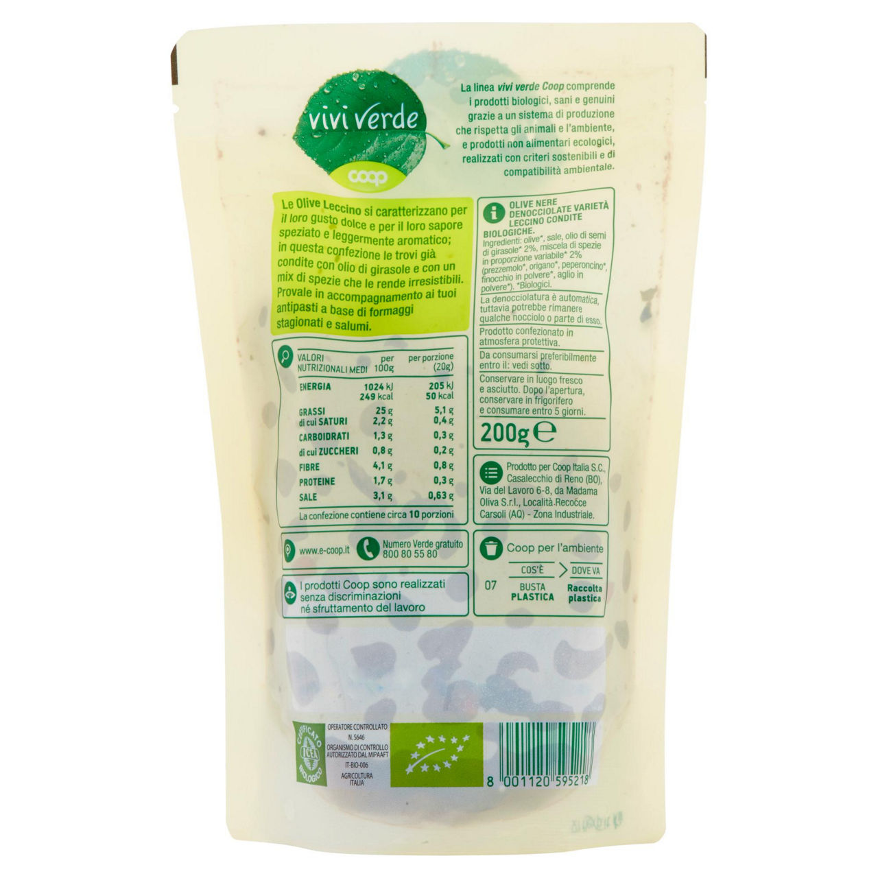 Olive nere leccino bio denocciolate condite 200 gr - Immagine 31