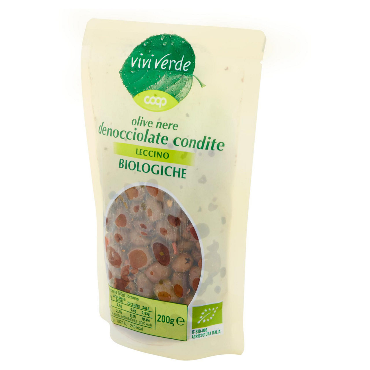 Olive nere leccino bio denocciolate condite 200 gr - Immagine 21