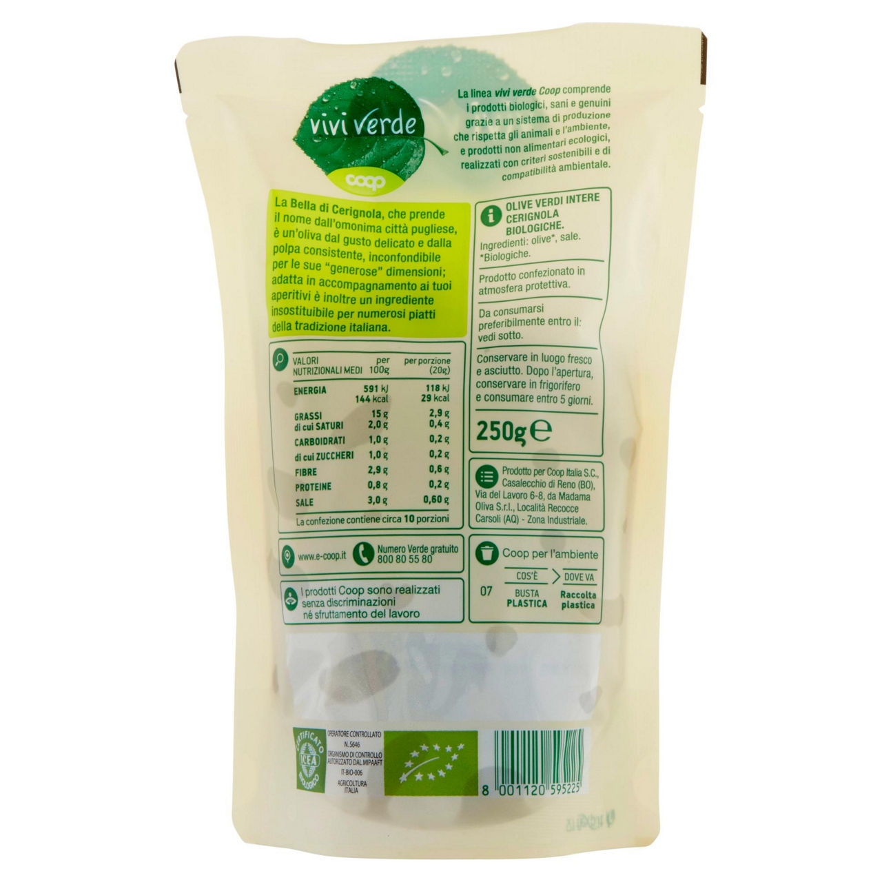 Olive verdi di Cerignola bio 250 gr - Immagine 21