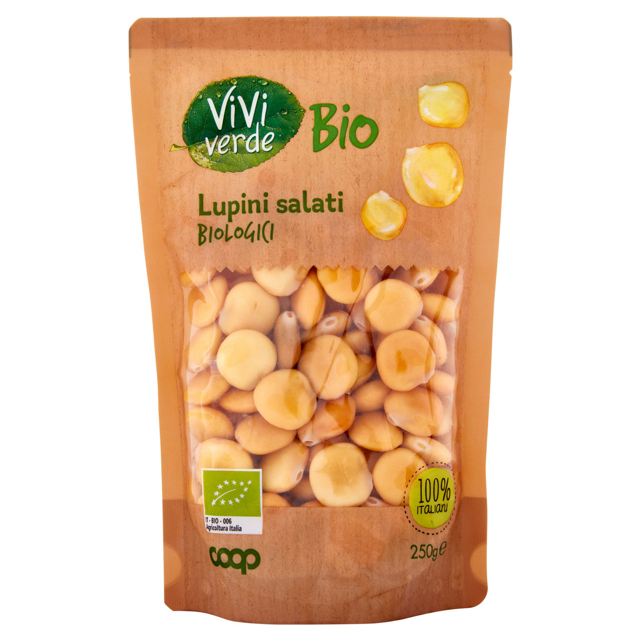 Lupini salati bio 250 gr - Immagine 01