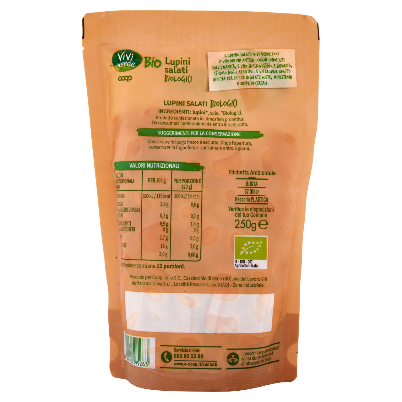 Lupini salati bio 250 gr - Immagine 21