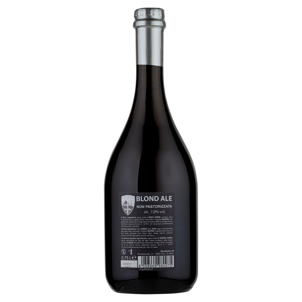 BIRRA SACRA CRUS 7 GRADI BOTTIGLIA ML 750 - Immagine 21