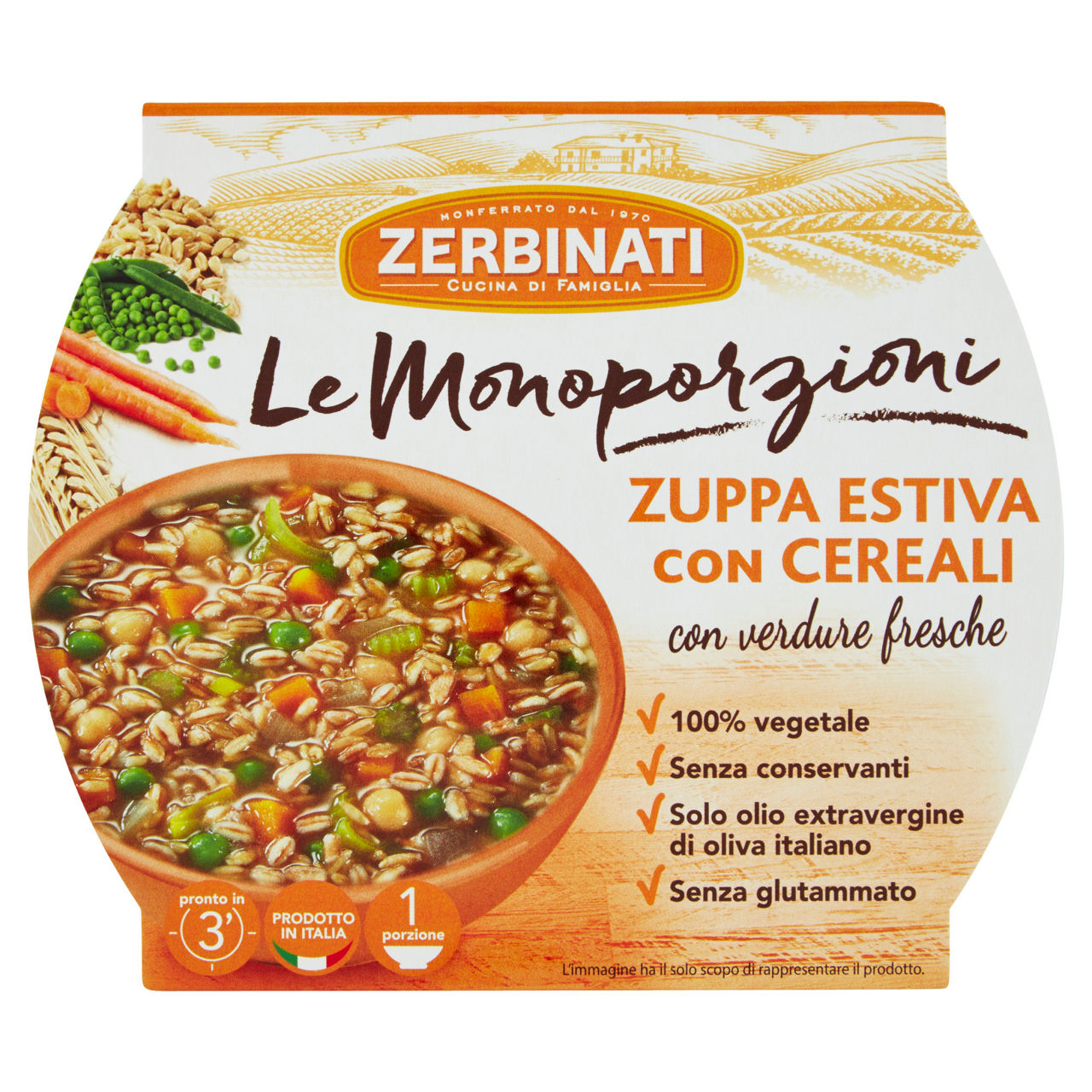 Zuppa estiva con cereali e verdure fresche 310 gr - Immagine 01