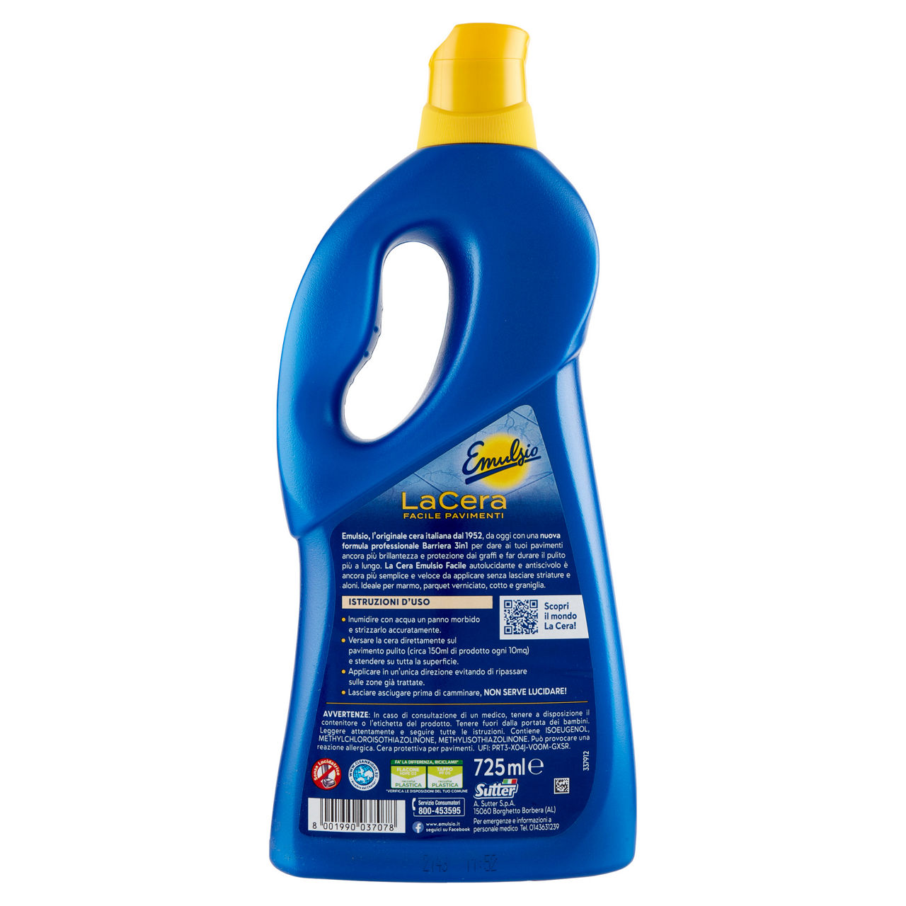 Cera pavimenti emulsio facile flacone ml.725 - Immagine 31