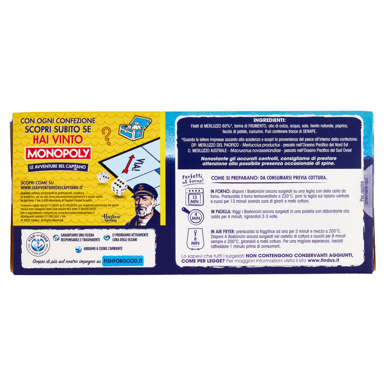 Bastoncini di filetti di merluzzo del Pacifico surgelati 300 gr - Immagine 61