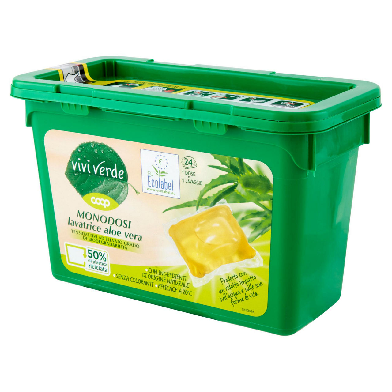 Monodosi lavatrice aloe vera vivi verde 24 x 19,4 ml - Immagine 41