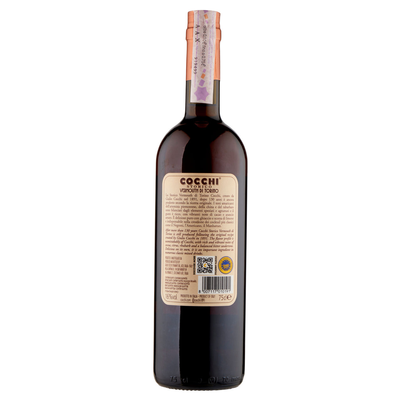 Vermouth storico  cocchi rosso 750ml - Immagine 21