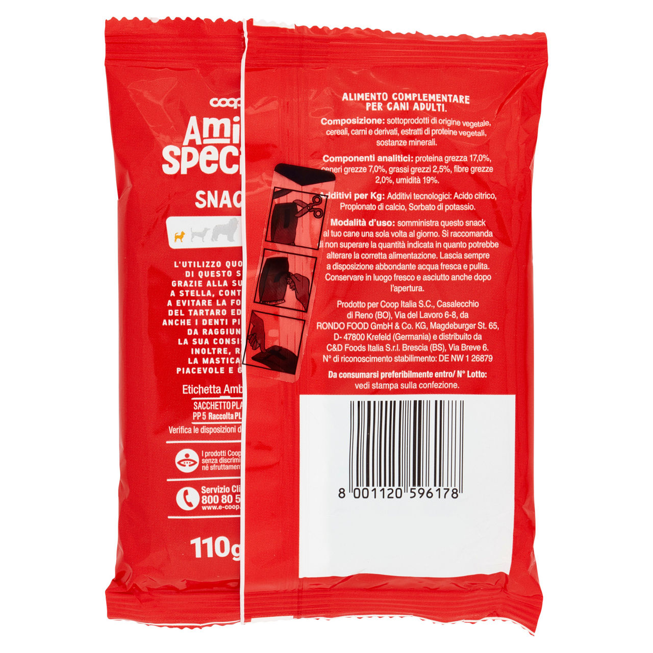 Snack per cani dental amici speciali coop pz 7 tg. mini g.110 - Immagine 51
