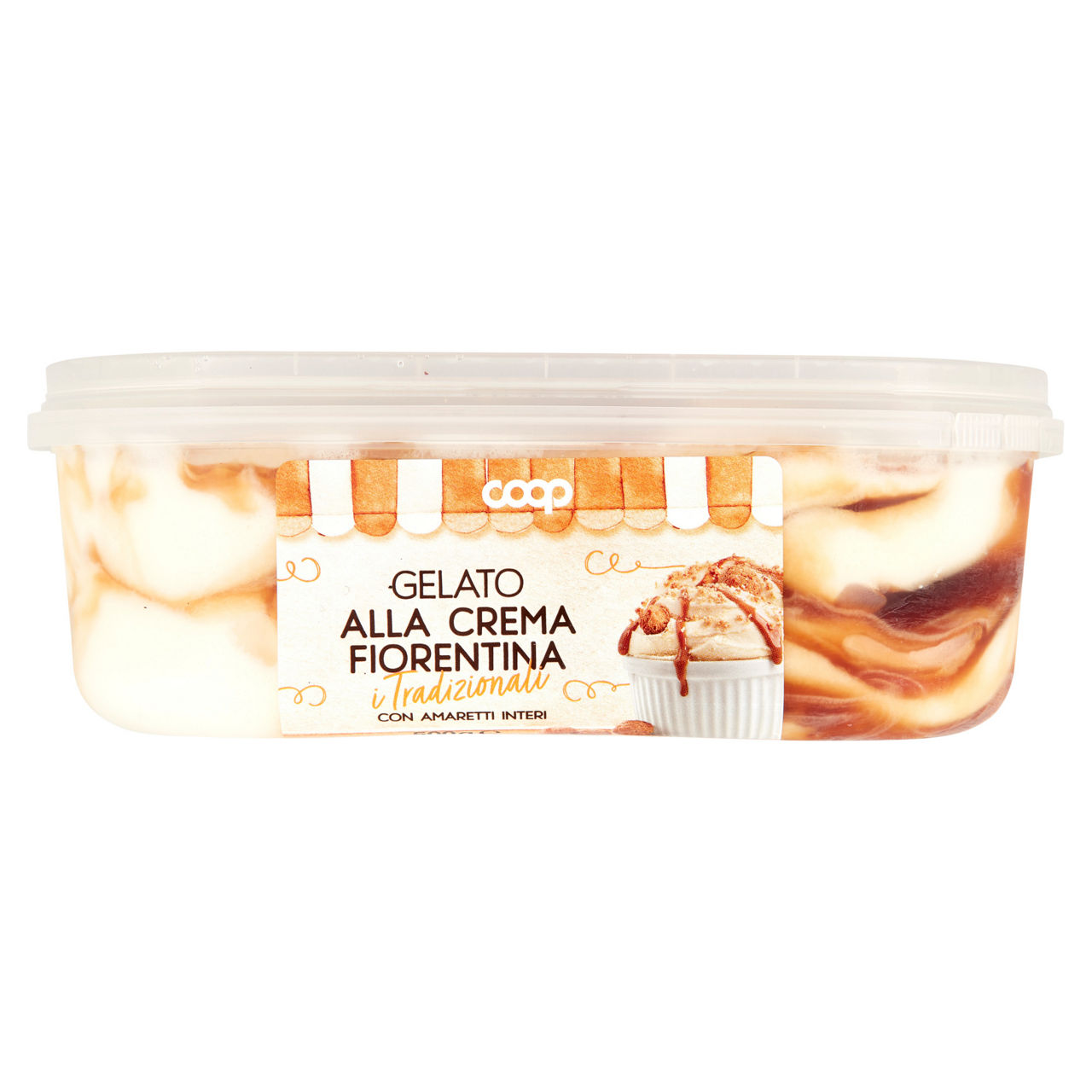 Gelato alla crema Fiorentina con amaretti interi 500 gr - Immagine 31