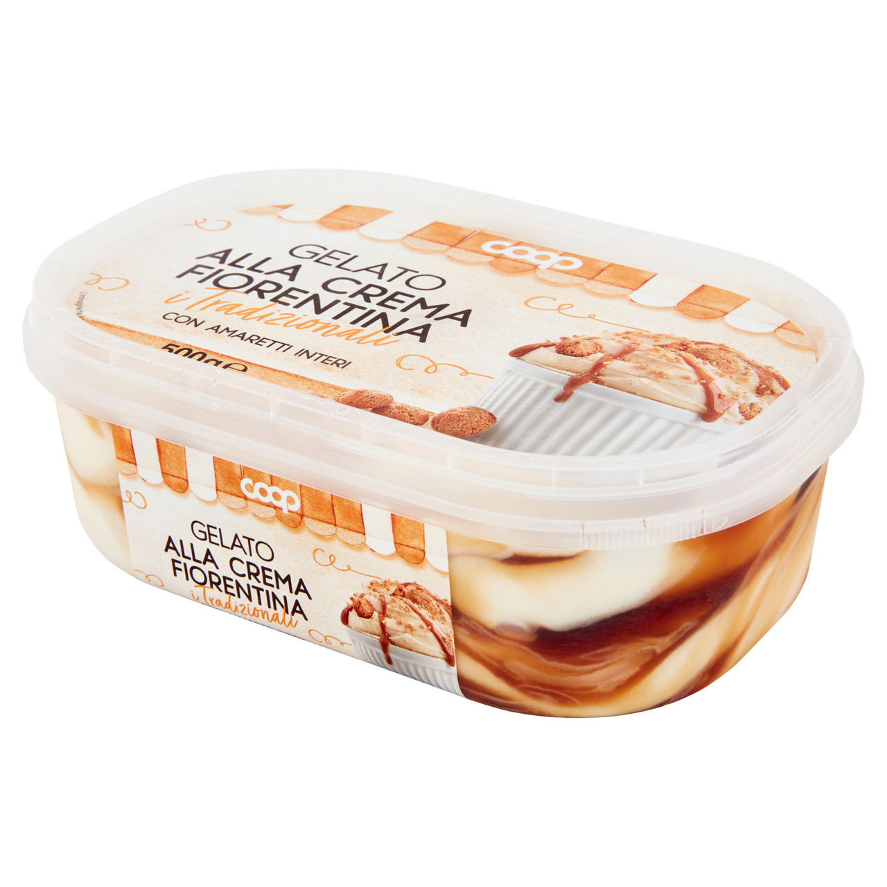 Gelato alla crema Fiorentina con amaretti interi 500 gr - Immagine 21