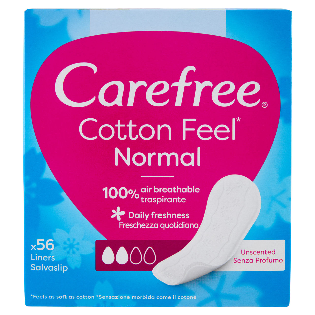 Salvaslip Cotton Feel Normal 56 pz - Immagine 01