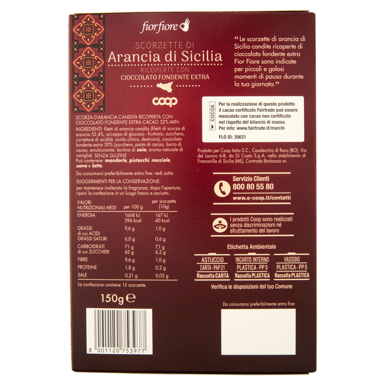 Scorzette di arancia di Sicilia candite ricoperte con cioccolato fondente extra 150 gr - Immagine 31